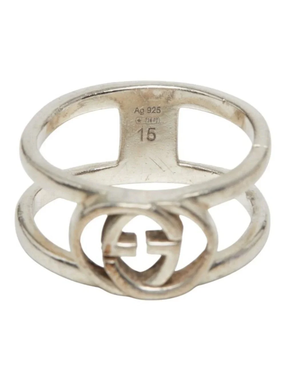 Gucci Interlocking G Ring Silver